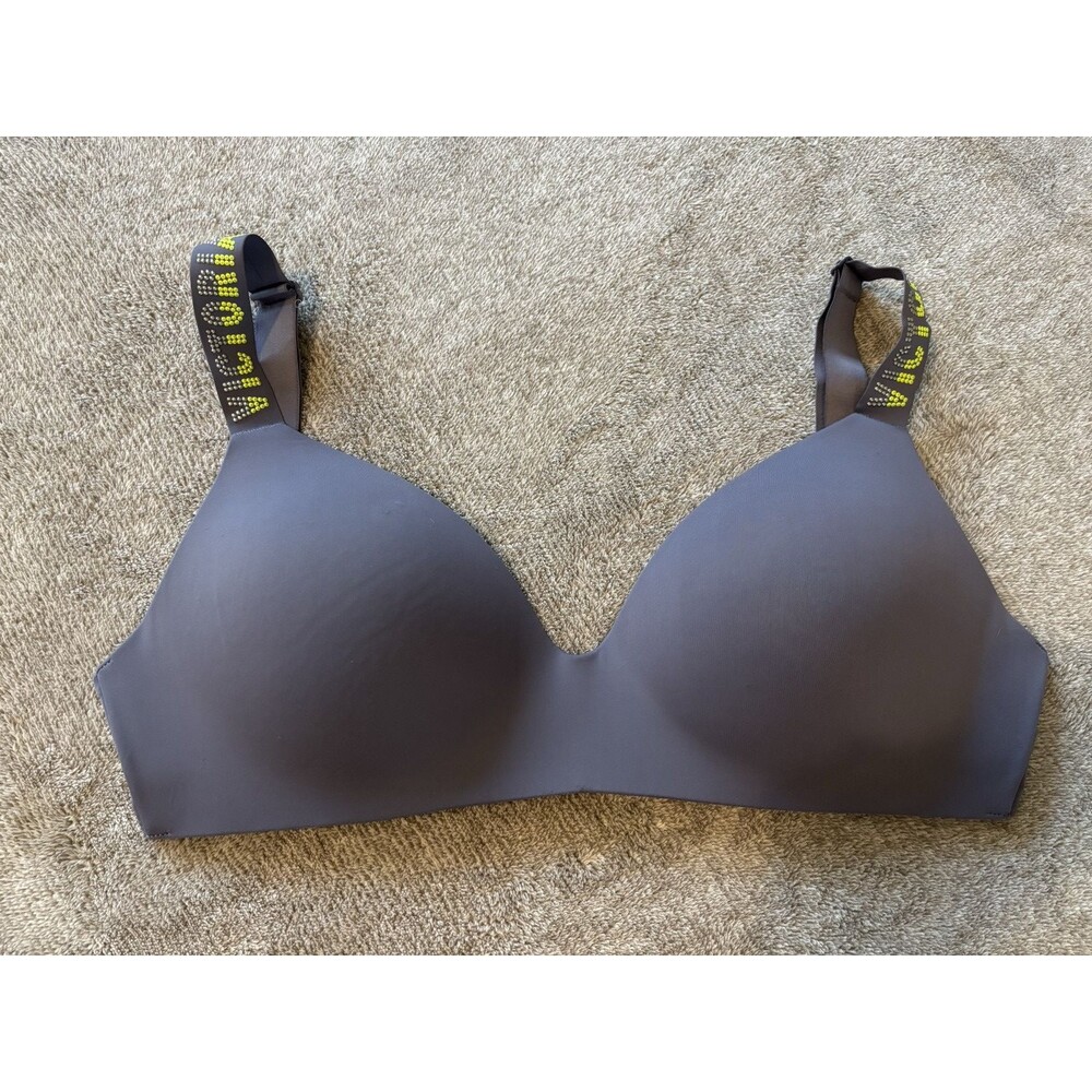 Victoria's‎ Secret 34DD Jeweled Logo Straps T-Shirt Lightly Lined Wireless Bra
